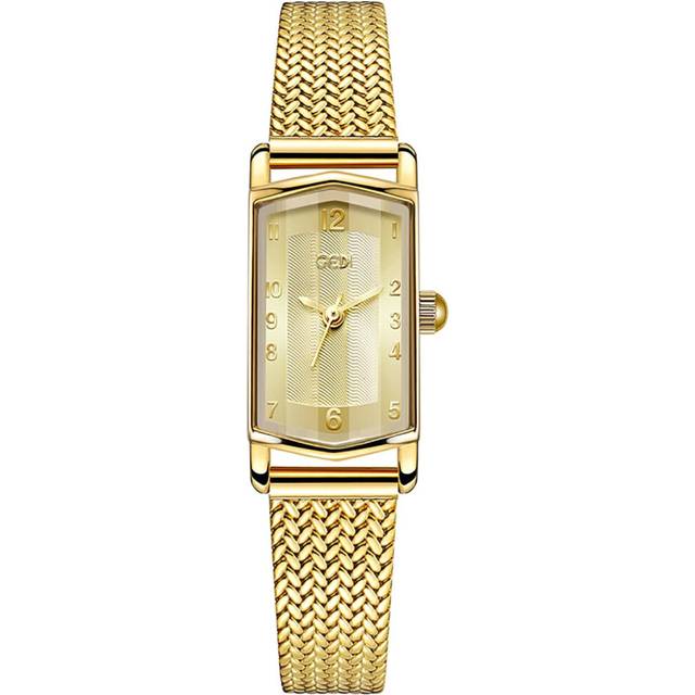 Retro Elegant Quartz Watch for Women Arabic Numerals Dial Creative Dress Ladies Analog Wristwatch Easy to Read Casual Womens Waterproof Watch Ladies