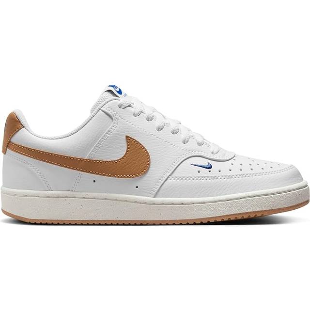 Nike W Court Vision Lo NN, damsportkläder, vit/flax-spel kunglig segel, 38.5 EU, White Flax Game Royal Sail, 38.5 EU