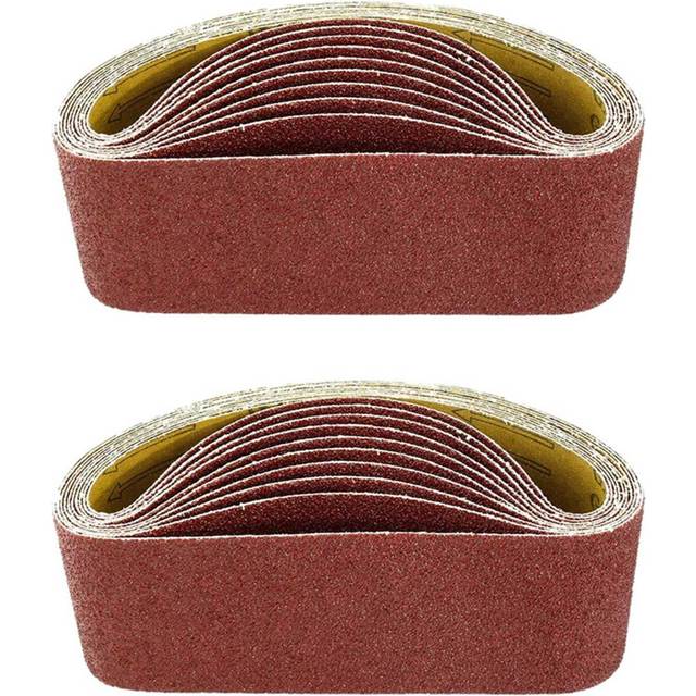 3 x 21Inch Sanding Belts | 240 Grit Aluminum Oxide Sanding Belt | Premium Sandpaper for Portable Belt Sander  20 Pack