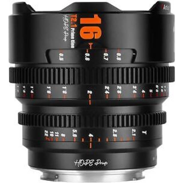 7artisans hope prime 16mm t2.1 cinema lens for sony e mount camera =black=