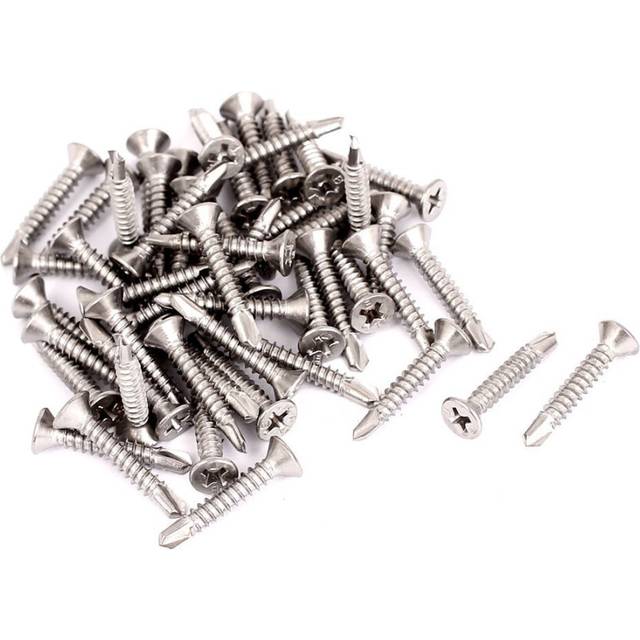 M4.2 x 25mm Phillips Flat Head Countersunk Self Drilling Screws 50pcs