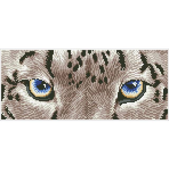 "Diamond Dotz Diamond Art Kit 16""X7""-Snow Leopard Spy -DD5043"