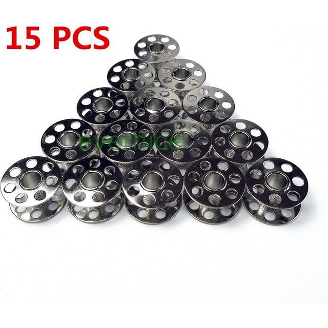 15 metal bobbins for bernina 3 series 330, b330,350pe ,b350pe, 380, b380,830,930