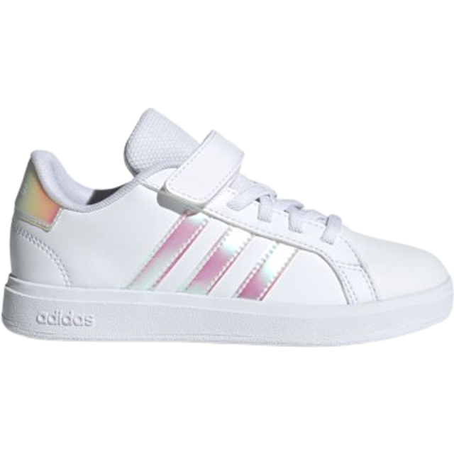 adidas Unisex – Barn GRAND COURT 2.0 SHOES CHILDREN, ftwr white/crystal jade/clear pink, 31 1/2 EU