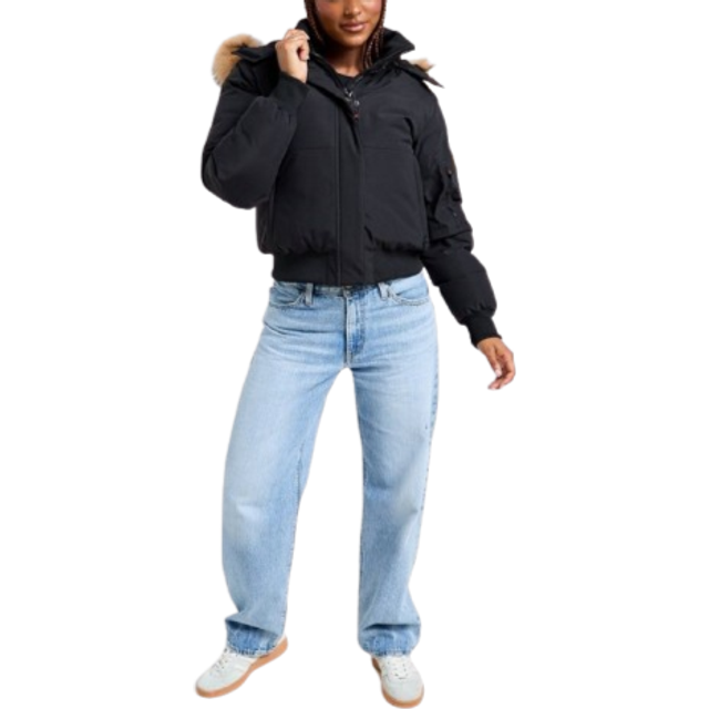 Zavetti Canada Olivia Bomber Jacket - Black - Womens - S