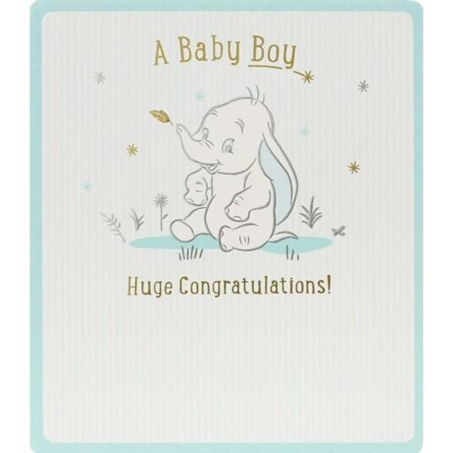 Birth Congratulations Baby Boy Disney Dumbo Card