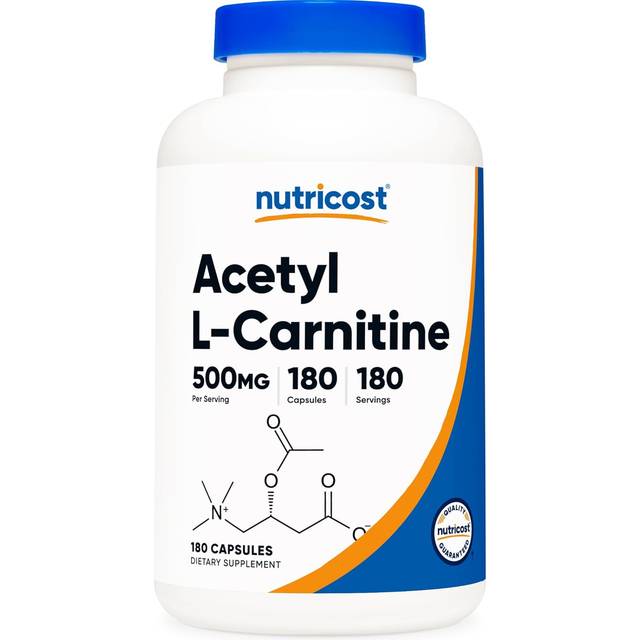 Nutricost  Acetyl L-Carnitine  500 mg   180 Capsules