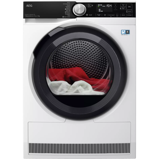 AEG 9000 Series TR959M6BC 9kg Heat Pump Tumble Dryer - A+++ Rated - White