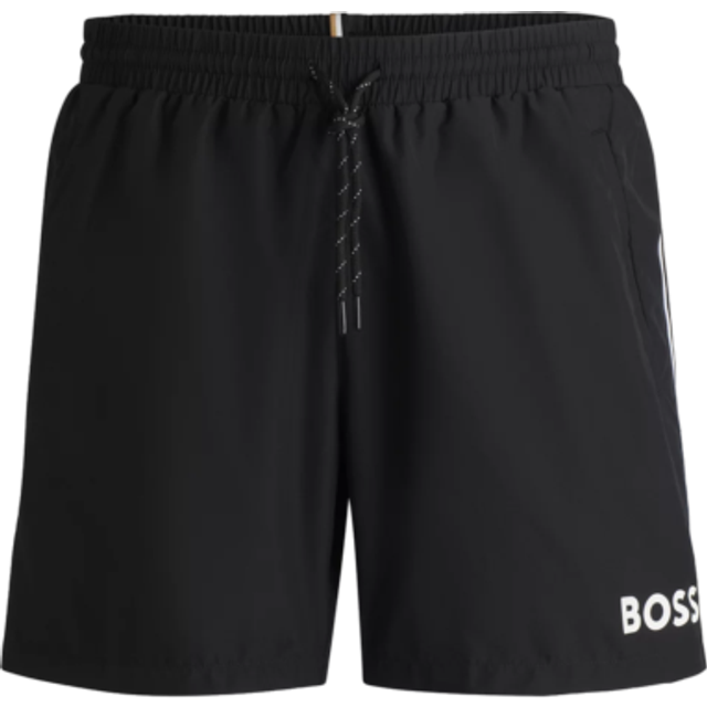 BOSS herr sjöstjärna 10259586 01 badshorts, Black001, UK, Black001