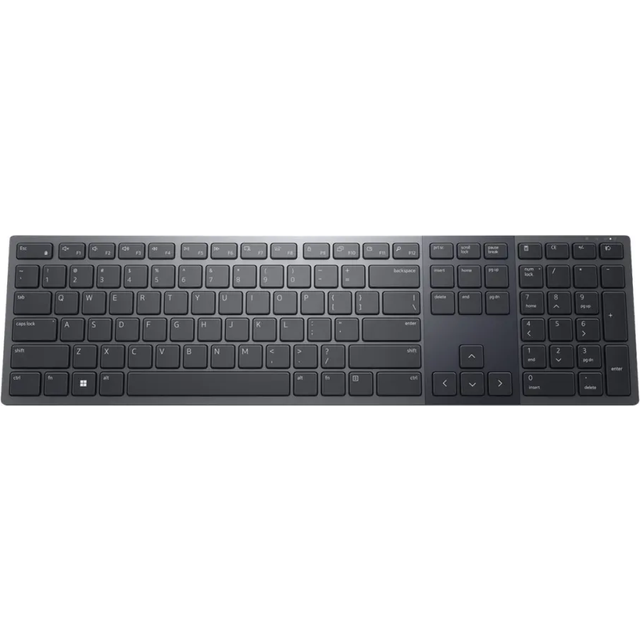 Dell Premier KB900 - Tangentbord - samarbete - bakgrundsbelyst - trådlös - 2.4 GHz, Bluetooth 5.1 - QWERTY - hela norden - grafit - med 3 years NBD Advance Exchange