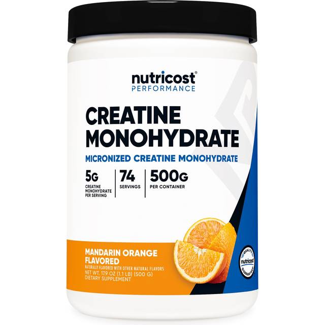 Nutricost  Performance  Creatine Monohydrate  Mandarin Orange  1.1 lb (500 g)