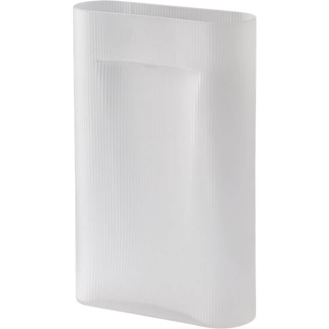 Muuto Ridge vase frosted glass 48,5 cm White