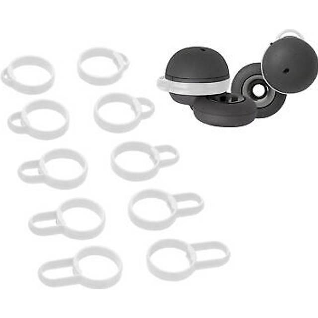 kwmobile 5x Sony LinkBuds Compatible Earpiece Ear Tip Replacement Silicone Drop Prevention White WF-L900 - vit