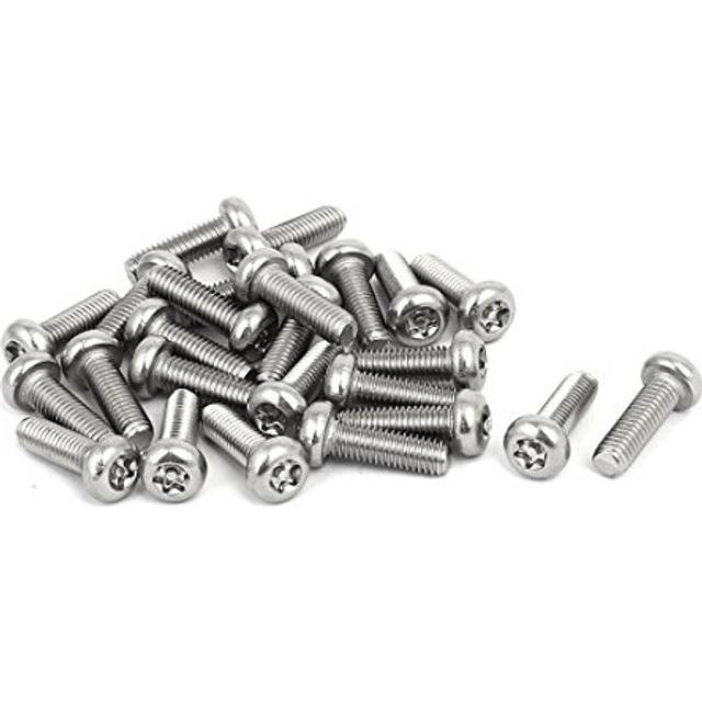 M5 x 16mm 304 Stainless Steel Torx Security Pan Head Screws Fasteners 25PCS