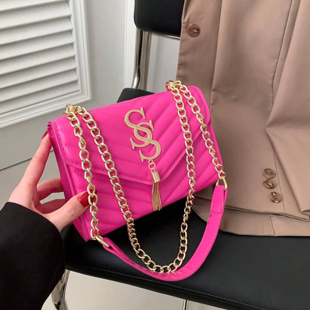 SHEIN Fashionable Armpit Chain Mini Shoulder Bag, New Crossbody Purse For Phone And Wallet