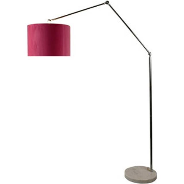 Eliza Floor Lamp E27 Bulb Cap for Living Room Bedroom Office - Silver - One Size
