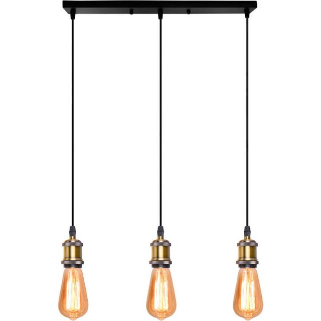 Pendant Light,Industrial Pendant Light Simple Antique Ceiling Lamp Vintage Hanging Lamp 3 Lights Retro Hanging Light E27