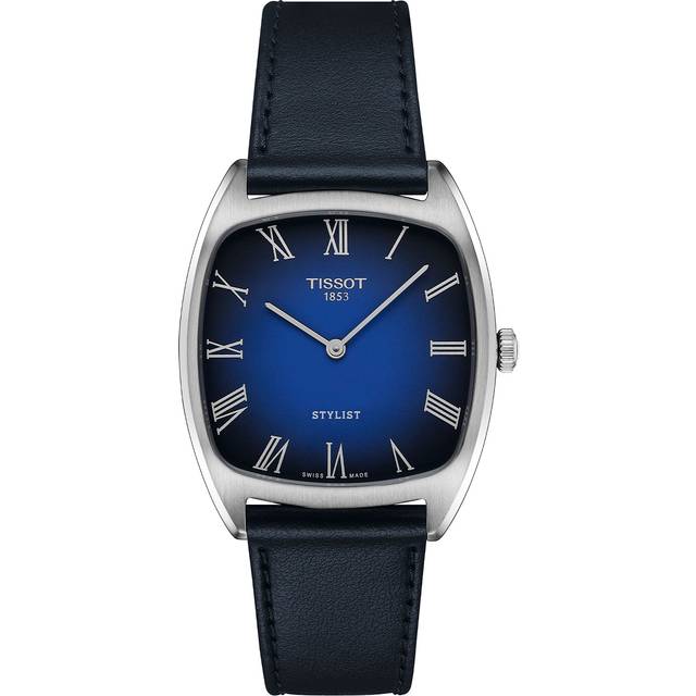 TISSOT Stylist Quartz 32 x32 MM Blue Dial Leather Unisex Watch T159.909.16.043.00 / T1599091604300 - 32 mm X 32 mm