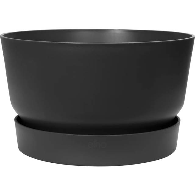 Elho Greenville Bowl Pot (33cm) Colour: Black