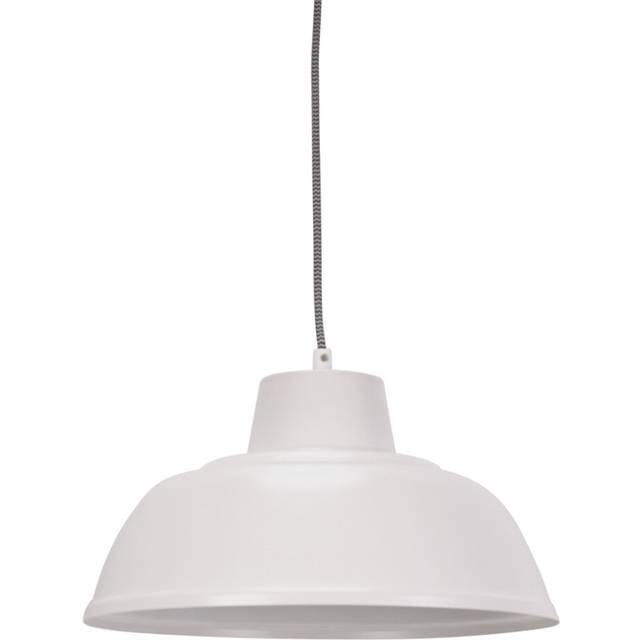 Morris Metal Drop Hanging Pendant Ceiling Light - White - One Size