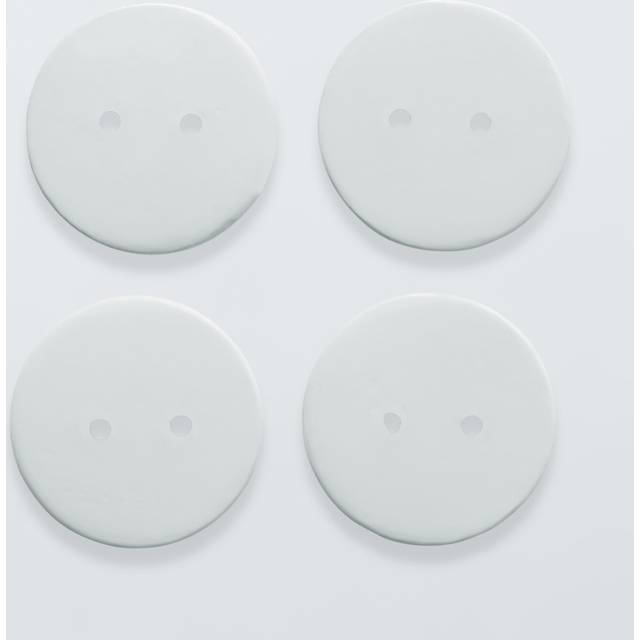 Coated Penny Curtain Weights, Pack of 4, White