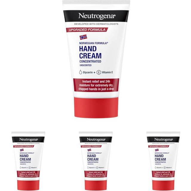 Neutrogena Norwegian Concentrated Unscented Hand Cream, 50 ml (Pack of 4)