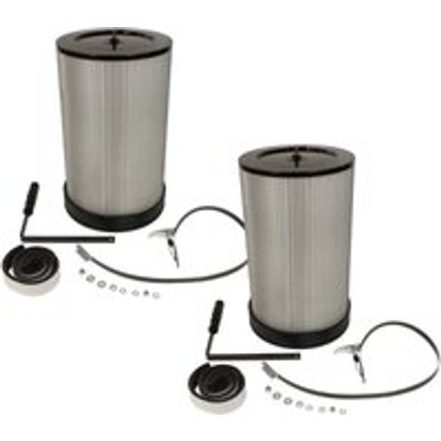 vhbw 2x Fine Dust Filter compatible with Metabo SPA 1701 W Extraction System - Fine Dust Filter Cartridge with Cleaning Brush