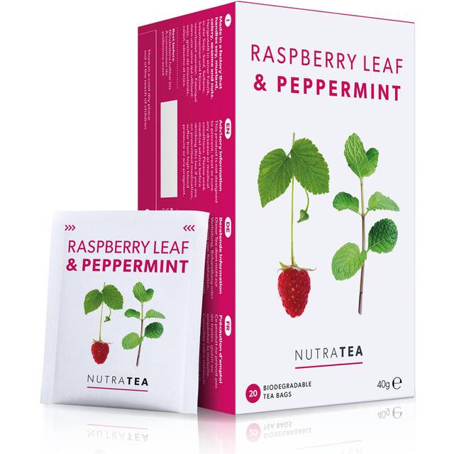 - Raspberry Leaf & Peppermint Tea - Raspberry Leaf Tea For Pregnancy & Expectant Mothers - 40 Tea Bags - Herbal Tea - (2 Pack)
