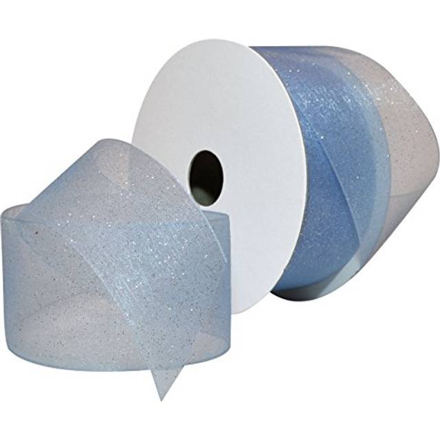 Morex Ribbon Sugar Sheer Organdy Ribbon  1-1/2-Inch by 25-Yard  Blue Mist (95009/25-201)