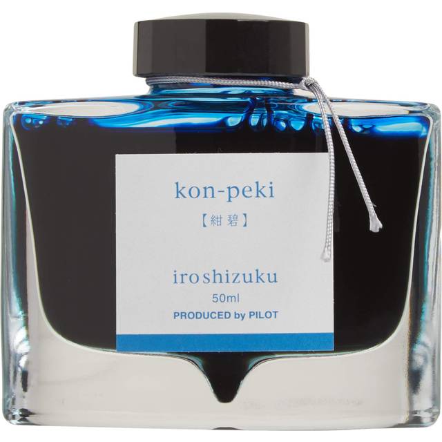 PILOT Iroshizuku Bottled Fountain Pen Ink  Kon-Peki  Deep Blue (Turquo