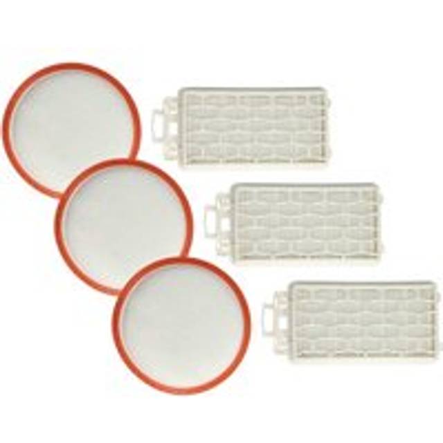Vhbw - Filter Set compatible with Dirt Devil Black Label MC1 M3250-4, MC1 M3250-5 Vacuum Cleaner - 6x Filter (motor filter, exhaust filter)