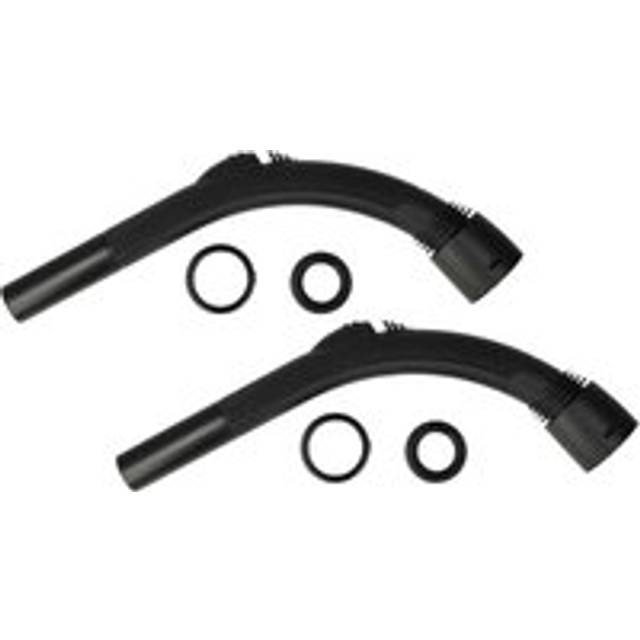 Vhbw - 2x Hose Handle compatible with Dirt Devil M5036-8, M5036-7, M5036-6 Vacuum Cleaner - Curved Nozzle Part Wand, 32 mm Diameter, 37.1 cm Long
