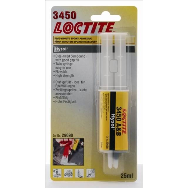 LOCTITE EA 3450 Epoxylim 1886331 Patron, Blisterpack 25 grå, vit, svart hårdnande