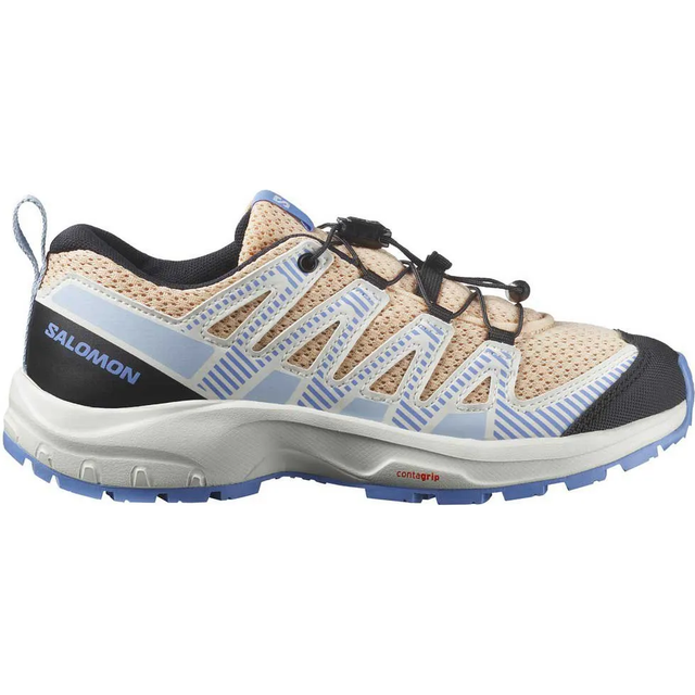 Salomon Unisex barn Xa Pro V8 traillöparskor, Persika kvarts Vanilla Ice Provence, 34 EU