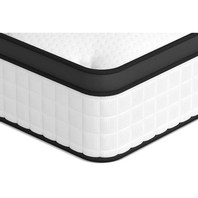 Rattantree - 25CM Pocket Sprung Mattress with Anti-mite Fabric and Memory Foam Spring Hybrid Mattress Medium Firm, 3FT Single (90x190)