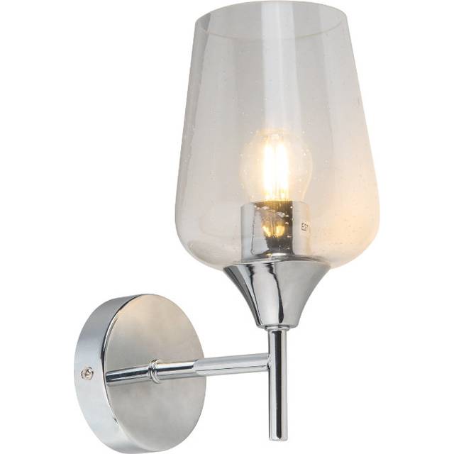Cleda Armed Sconce - Polished Chrome (26cm H X 12.5cm W X 18.5cm D)