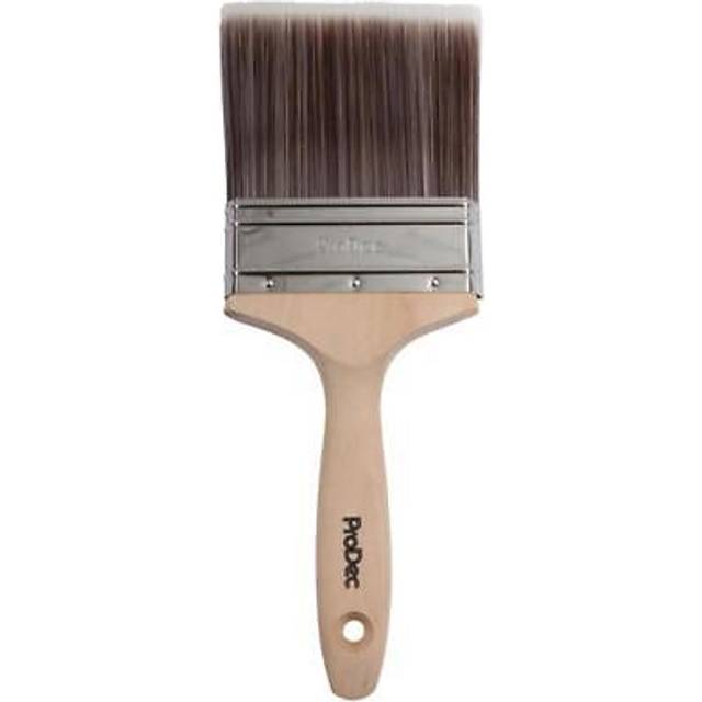 Prodec paint brush synthetic beavertail handle steel ferrule 4inch all paints
