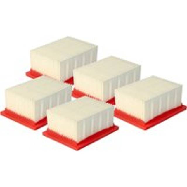 Vhbw - Filter Set 5x Filters Replacement for Metabo 623768000 for Vacuum Cleaner, Dust Extractor - hepa Filter, Allergy Filter