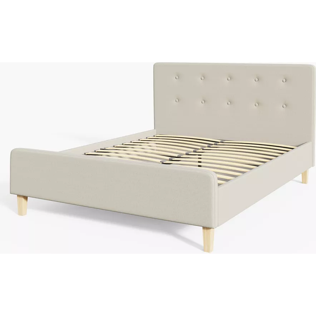 GFW Ashbourne King Size Natural Bed Frame - Cream