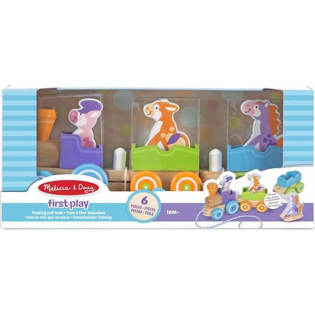 Melissa & Doug First Play Rocking Farm Animals Pull Train