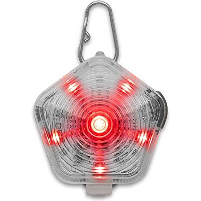 Ruffwear The Beacon LED Safety Light for Dogs, 3 Colours & 3 Flashing Modes, Waterproof, Rechargeable, Clear Lake