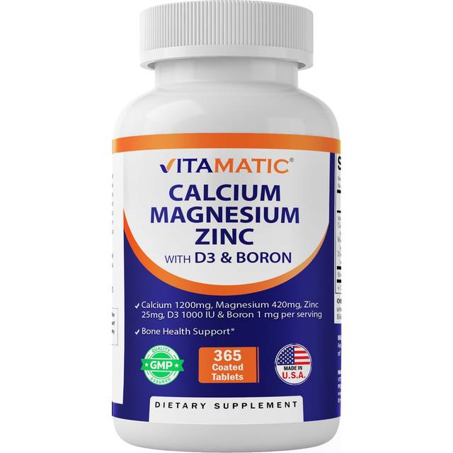 Vitamatic  Calcium  Magnesium  Zinc With D3 & Boron  365 Coated Tablets