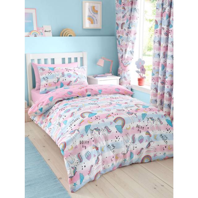 Dreamy Unicorns Single Duvet Cover and Pillowcase