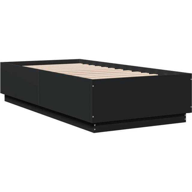 (black, 75 x 190 cm) vidaXL Bed Frame Bedroom Bed Base Bedstead Mattress Foundation Engineered Wood