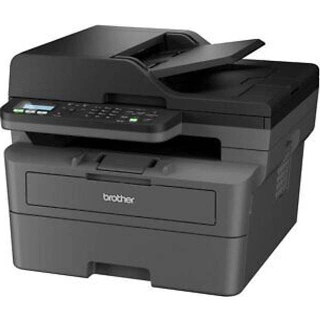 Brother MFC-L2800DW Wireless All-in-One Mono Laser Printer & Fax Machine, Dark Grey
