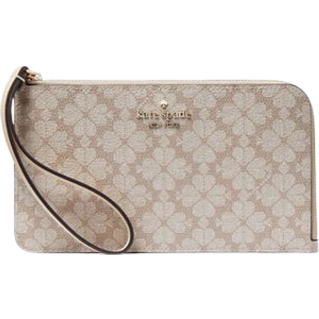 Lucy Spade Flower Medium L-Zip Wristlet