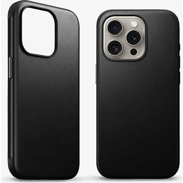 Nomad Modern Leather Case iPhone 15 Pro - Svart