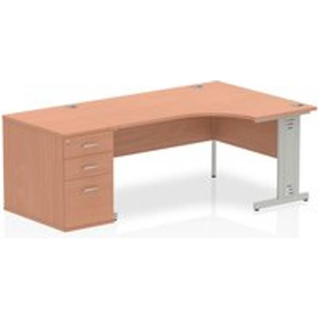 Impulse 1600 Right Hand Wire Managed Workstation 800 Pedesta