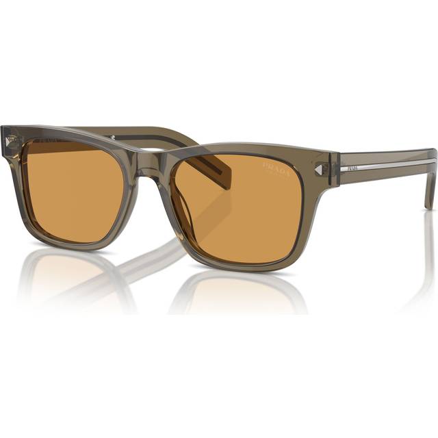 Prada Man PR A17S 18T60F Solglasögon Acetat Brun Brun Fyrkantig Fotokromatisk Fotokromatisk