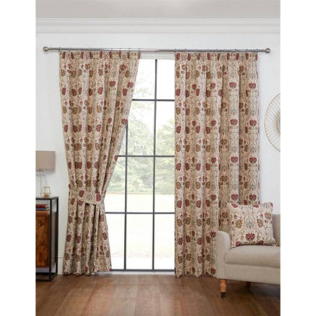 Sundour Aylesbury Ready Made Curtains Natural - Cream/Beige